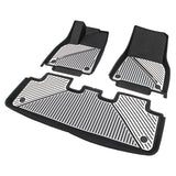 2020-2024 Tesla Model Y 3D Floor Mats Black& Gray& White TPE Injection