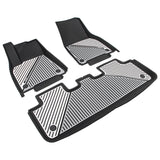 2020-2024 Tesla Model Y 3D Floor Mats Black& Gray& White TPE Injection