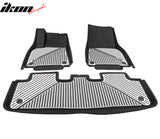 2020-2024 Tesla Model Y 3D Floor Mats Black& Gray& White TPE Injection