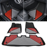 2020-2024 Tesla Model Y 3D Floor Mats Black& Gray& Red TPE Injection