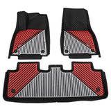 2020-2024 Tesla Model Y 3D Floor Mats Black& Gray& Red TPE Injection