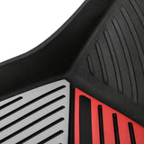 2020-2024 Tesla Model Y 3D Floor Mats Black& Gray& Red TPE Injection