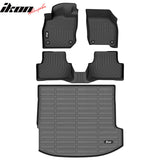 2022-2024 Audi A3 AWD (Not Fit FWD) 3D TPE All Weather Heavy Duty Waterproof Anti-Slip Interior Cargo Liner Carpets Floor Mats + Rear Trunk Mat 4PCS
