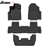 2022-2026 Acura MDX 3D TPE All Weather Heavy Duty Waterproof Anti-Slip Interior Cargo Liner Carpets Backrest + Floor Mats + Rear Trunk Mat 7PCS