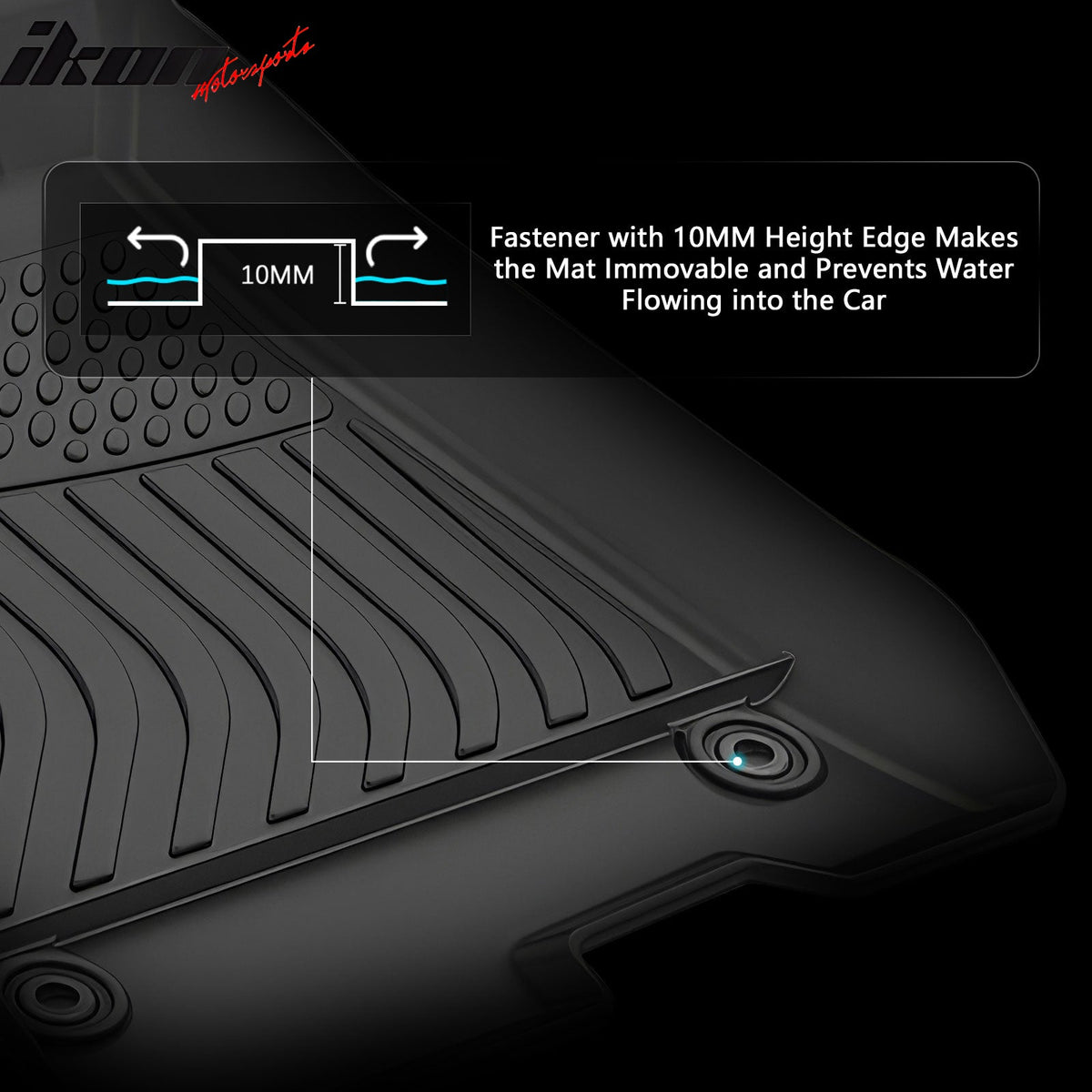 2015-2020 Acura TLX AWD 3D TPE All Weather Heavy Duty Waterproof Anti-Slip Front Rear Interior Cargo Liner Carpets Floor Mats + Rear Trunk Mat 4PCS