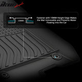 2015-2020 Acura TLX AWD 3D TPE All Weather Heavy Duty Waterproof Anti-Slip Front Rear Interior Cargo Liner Carpets Floor Mats + Rear Trunk Mat 4PCS