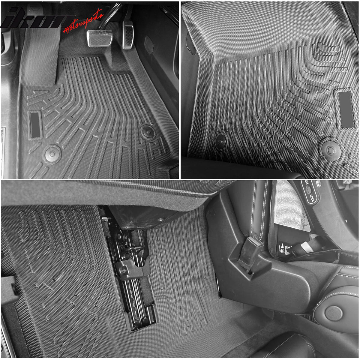 2026 Cadillac Vistiq 6 Seats TPE All Weather Floor Mats Liner + Trunk Mat + Backrest Mats