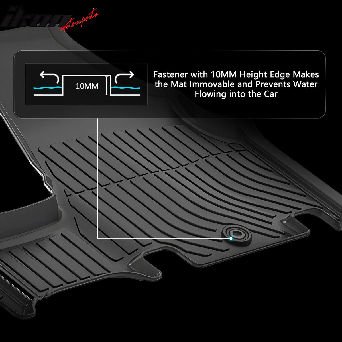 2011-2017 Honda Odyssey 7/8 Seats 3D TPE All Weather Waterproof Anti-Slip Front Rear Interior Cargo Liner Carpets Floor Mats + Rear Trunk Mat 5PCS