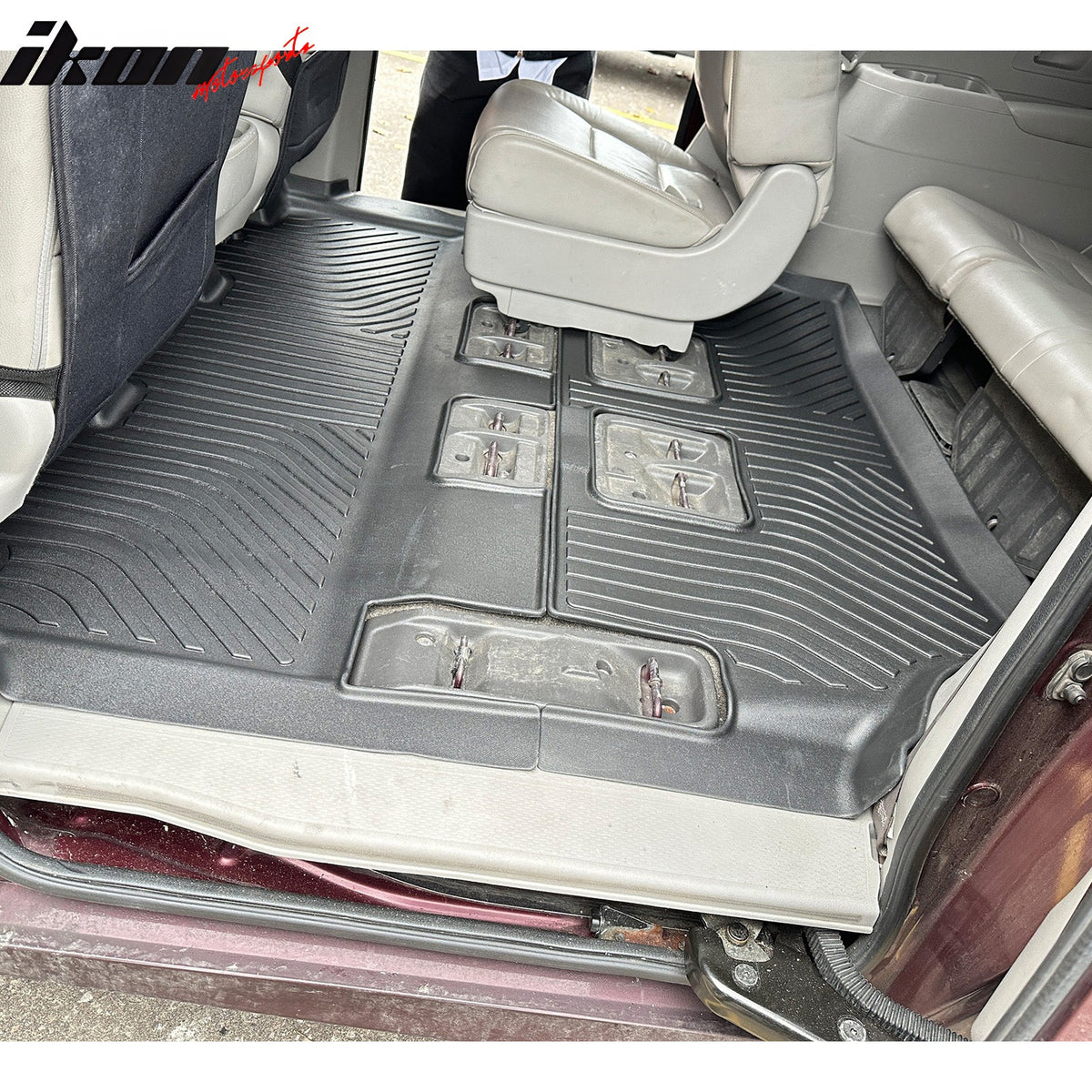 2011-2017 Honda Odyssey 7/8 Seats 3D TPE All Weather Waterproof Anti-Slip Front Rear Interior Cargo Liner Carpets Floor Mats + Rear Trunk Mat 5PCS