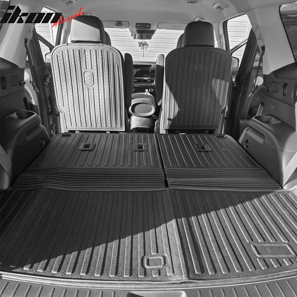 2026 Hyundai Palisade 7/8 Seats Gas TPE All Weather Floor Mats + Trunk Mat w/ Backrest Mat