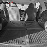 2026 Hyundai Palisade 7/8 Seats Gas TPE All Weather Floor Mats + Trunk Mat w/ Backrest Mat