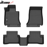2015-2021 Benz W205 C-Class Sedan 4Dr 3D TPE All Weather Heavy Duty Waterproof Anti-Slip Interior Cargo Liner Carpets Floor Mats + Rear Trunk Mat 4PCS