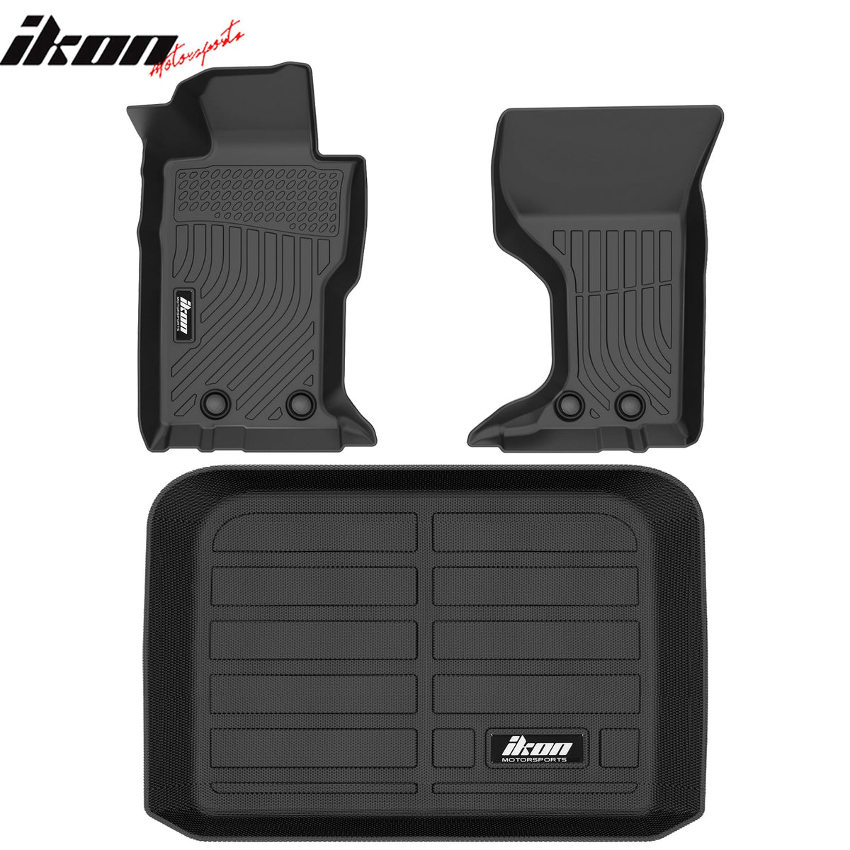 2016-2026 Mazda MX-5 Miata 3D TPE All Weather Heavy Duty Waterproof Anti-Slip Interior Cargo Liner Carpets Floor Mats + Rear Trunk Mat 3PCS