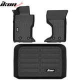 2016-2026 Mazda MX-5 Miata 3D TPE All Weather Heavy Duty Waterproof Anti-Slip Interior Cargo Liner Carpets Floor Mats + Rear Trunk Mat 3PCS