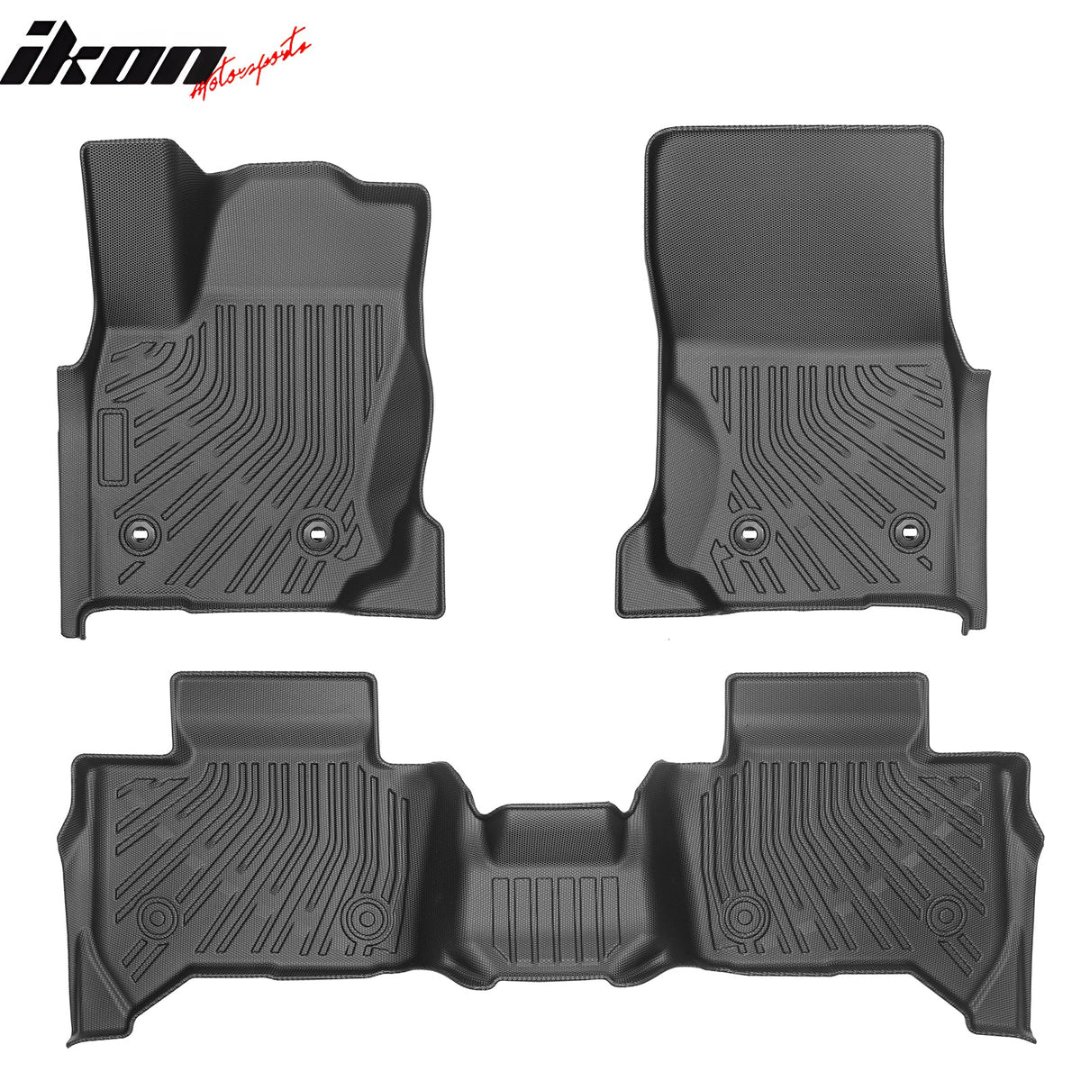 2025-2026 Toyota 4Runner Hybrid 5 Seats TPE All Weather Floor Mats + Trunk Mat + Backrest Mats