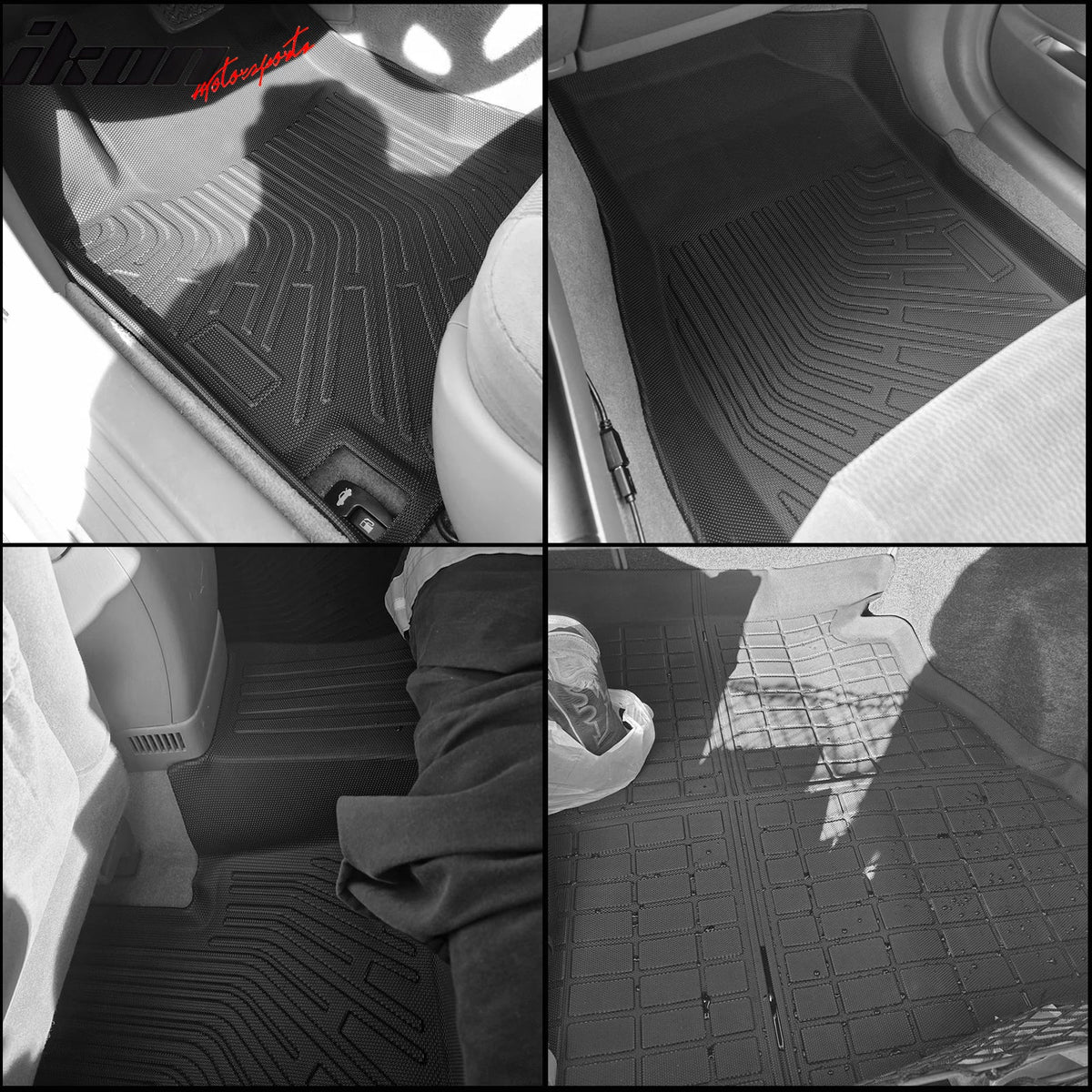 2002-2006 Toyota Camry Sedan TPE All Weather Floor Mats Liners + Rear Trunk Mat