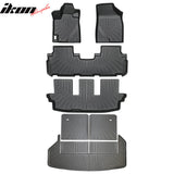 2008-2013 Toyota Highlander Heavy Duty TPE All Weather Floor Mats + Trunk Mat + Backrest Mats