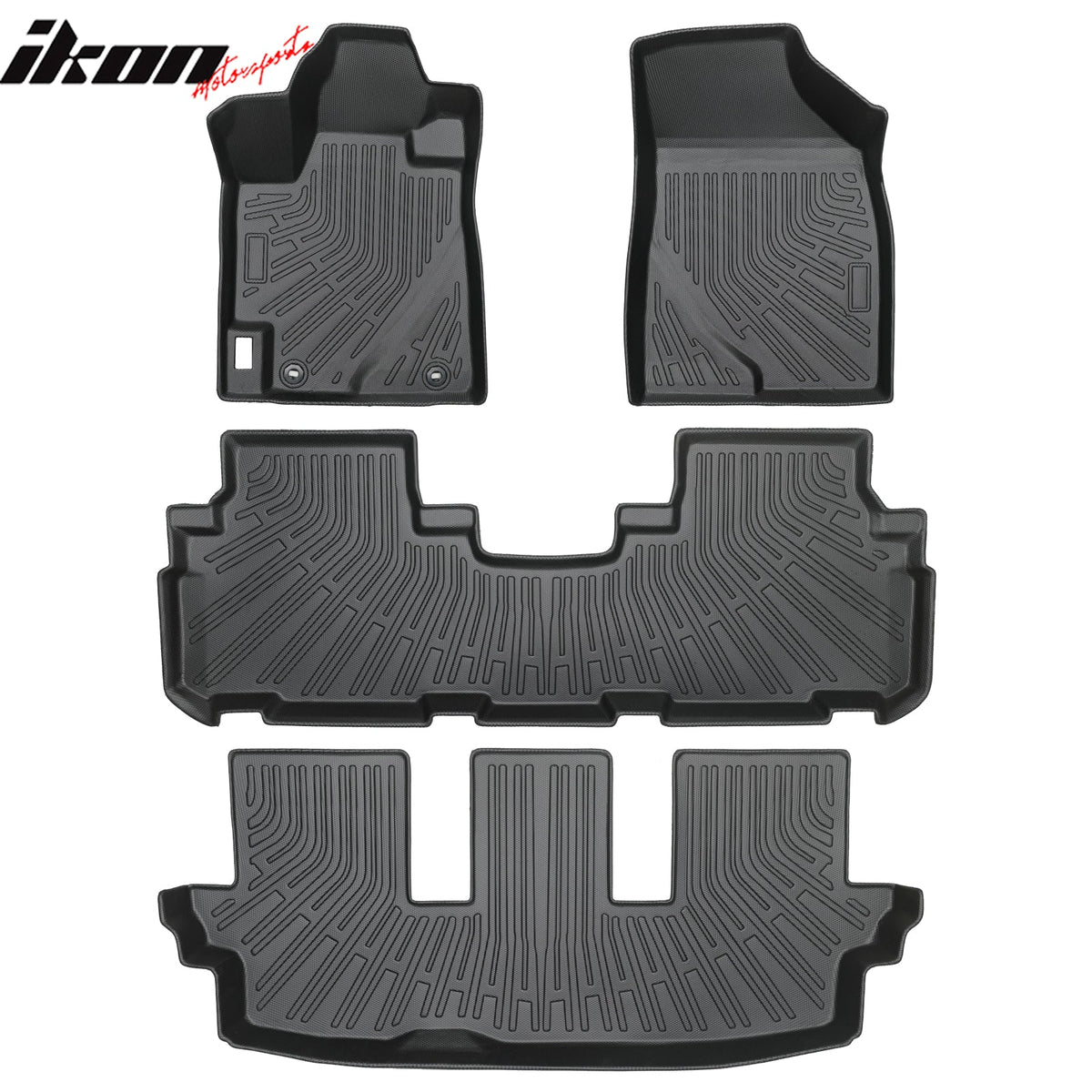 2008-2013 Toyota Highlander Heavy Duty TPE All Weather Floor Mats + Trunk Mat + Backrest Mats