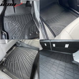 2010-2015 Toyota Prius TPE All Weather Floor Mats + Trunk Mat + Backrest Mats
