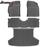 2012-2017 Toyota Prius V TPE All Weather 3PCS Floor Mats + Rear Trunk Mat Liner