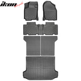 2006-2012 Toyota RAV4 5 Seats TPE All Weather Floor Mats Liner + Trunk Mat + Backrest Mats