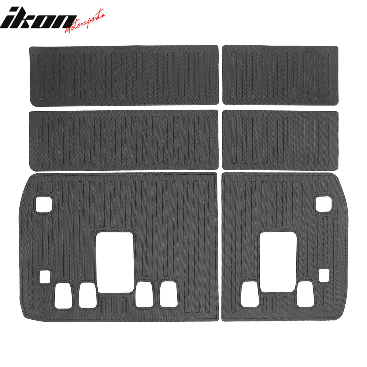 2011-2012 Toyota Sienna 7 Seats TPE All Weather Floor Mats Liner + Trunk Mat + Backrest Mats