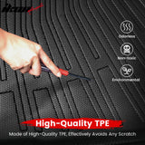 2026 Hyundai Palisade 7/8 Seats Hybrid Floor Mats All Weather Carpets TPE + Trunk Mat