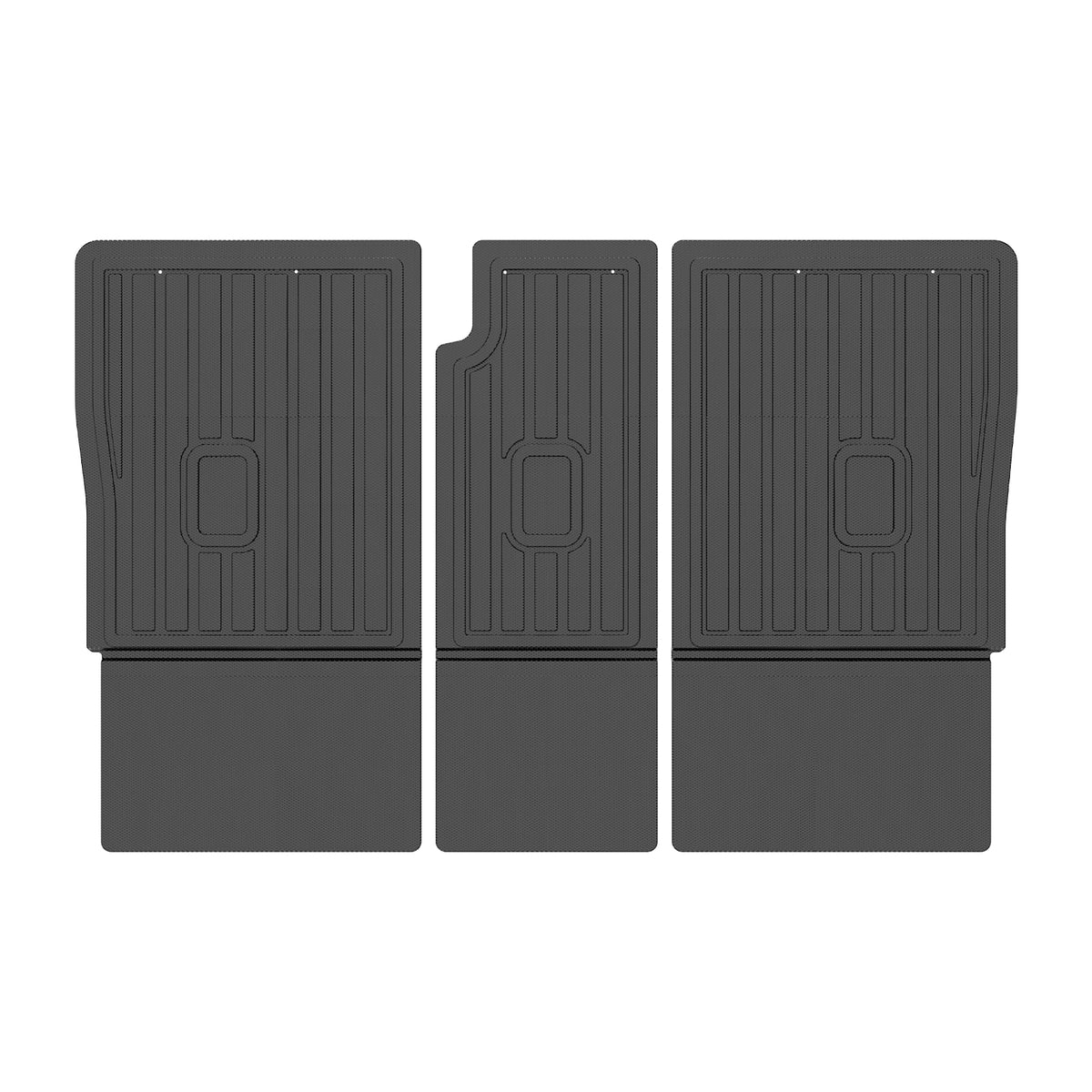 2019-2025 Audi Q3 Rear Seat Backrest Mat Protector Guard Black TPE