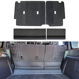 2021-2025 Ford Bronco 4Dr Black TPE Rear Seat Protector Backrest Cover