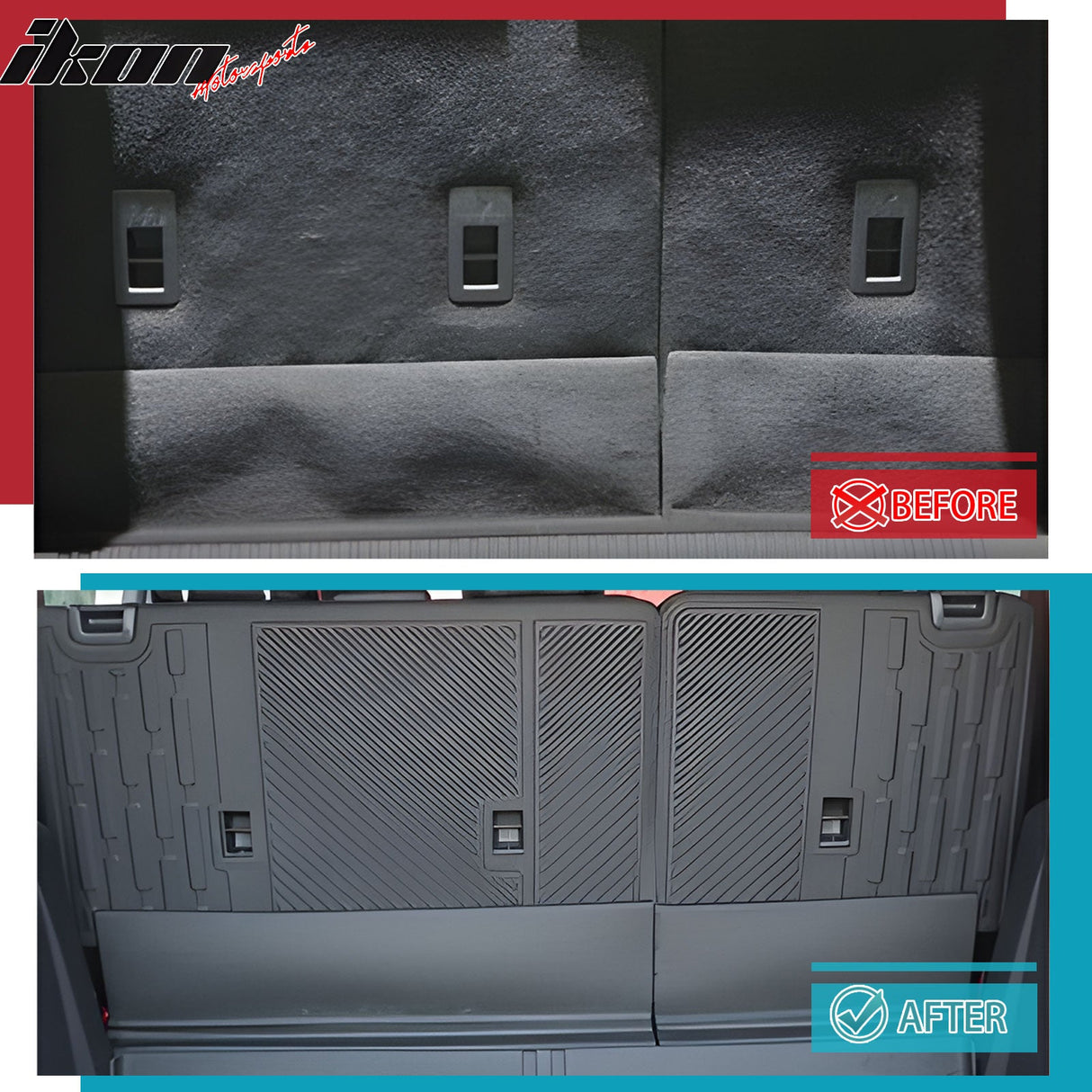 2021-2025 Ford Bronco 4Dr Black TPE Rear Seat Protector Backrest Cover