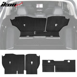 2023-2025 Honda CR-V 3PCS Backrest Mats Rear Seat Back Cover Black TPE