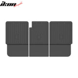 2023-2026 Mercedes-Benz X296 EQS SUV 5 Seats TPE Backrest Mat All Weather Rear Seat Back Cover Carpet Liner 3PCS Set