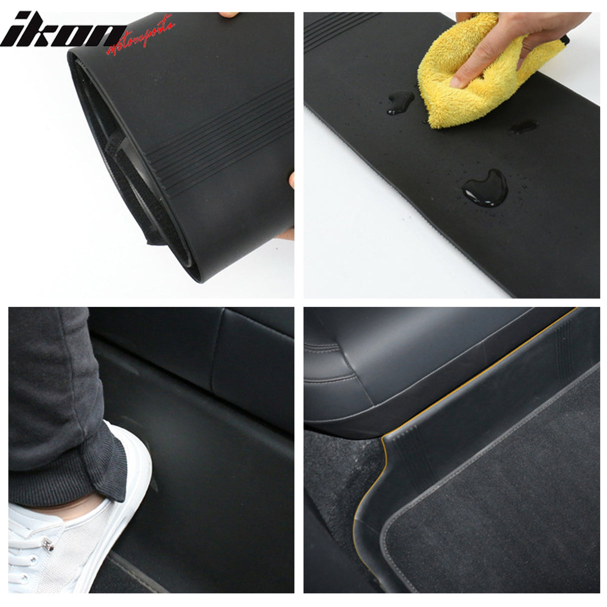 Car Floor Mat for 2017-2023 Tesla Model 3 Black Rear Anti-kick TPE