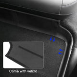 Car Floor Mat for 2020-2024 Tesla Model Y Black Rear Anti-kick TPE