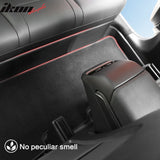 Car Floor Mat for 2020-2024 Tesla Model Y Black Rear Anti-kick TPE