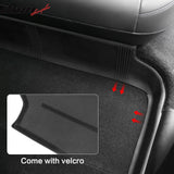 Car Floor Mat for 2020-2024 Tesla Model Y Black Rear Anti-kick TPE