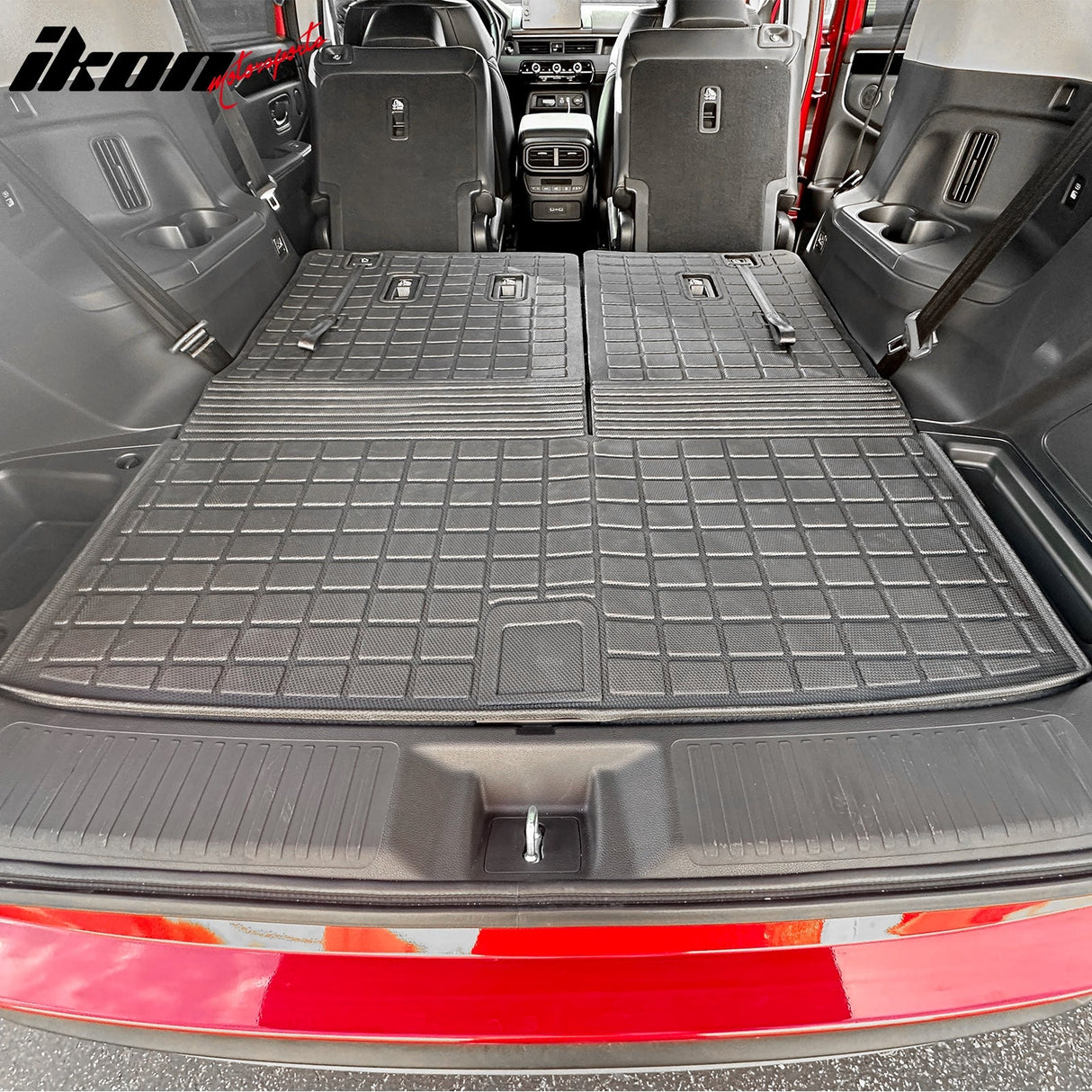 2023-2025 Honda Pilot 1PC Trunk Mat W/ Backrest Mats Liner Black TPE