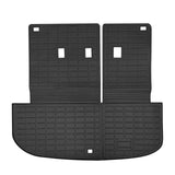 Trunk Mat with Backrest Mats for Hyundai Palisade 2020-2025 Black TPE 1PC