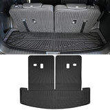 2024-2025 Hyundai Santa Fe Trunk Mat W/ Backrest Rear Seat Liner Black