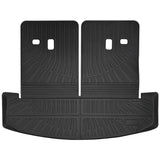 2024-2025 Hyundai Santa Fe Trunk Mat W/ Backrest Rear Seat Liner Black