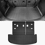 Trunk Mat w/ Backrest Mats for Kia Telluride 2020-2025 Liner Black TPE 1PC