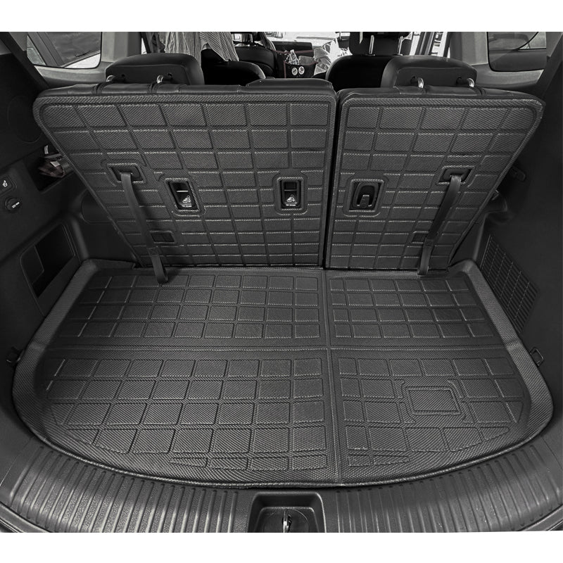 Trunk Mat w/ Backrest Mats for Kia Telluride 2020-2025 Liner Black TPE 1PC