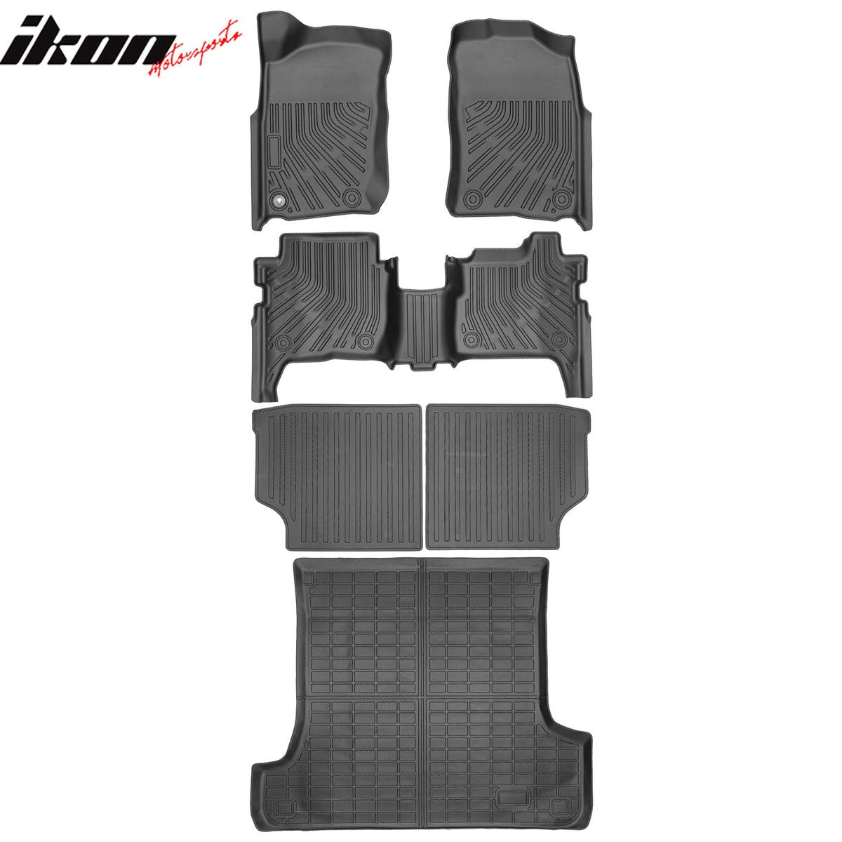 1996-2002 Toyota 4Runner TPE All Weather Floor Mats + Trunk Mat + Backrest Mats