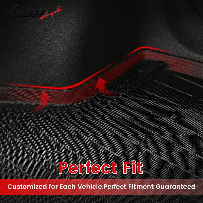 2017-2020 Hyundai Elantra 3D TPE All Weather Heavy Duty Waterproof Anti-Slip Front Rear Interior Cargo Liner Carpets Floor Mats + Rear Trunk Mat 4PCS