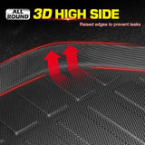 Rear Cargo Trunk Mat& Backrest Mats for Chevy Suburban GMC Yukon XL Cadillac Escalade ESV 2015-2020 TPE 3PCS