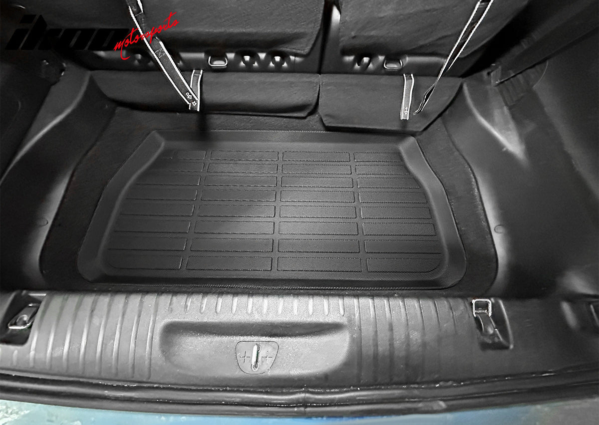 2017-2026 Chrysler Pacifica 2021-2026 Voyager 3D TPE All Weather Heavy Duty Waterproof Rear Trunk Tray Cargo Area Liner Mats Interior Auto Parts Black