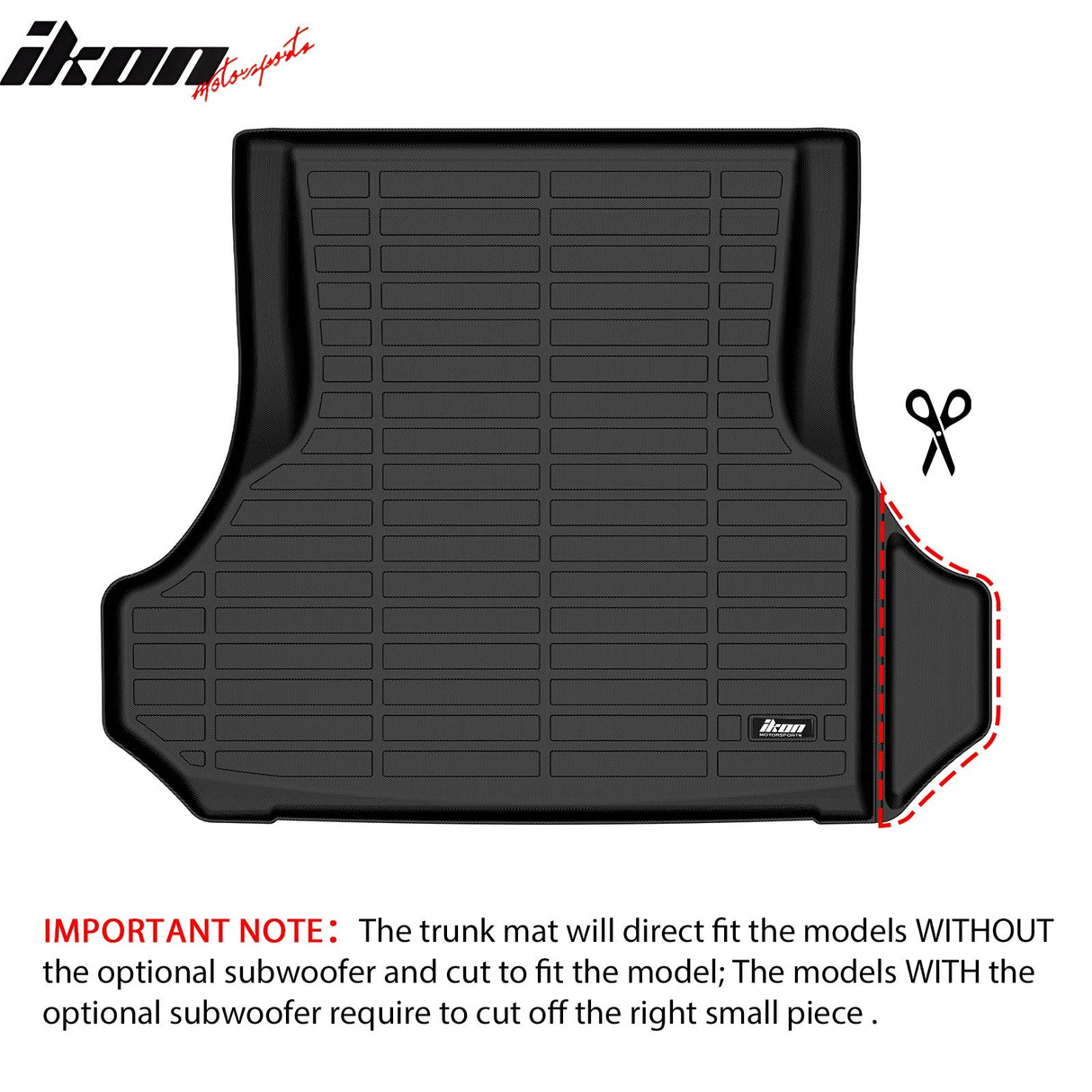 2011-2023 Dodge Charger & Chrysler 300 3D Trunk Mat Cargo Liner TPE