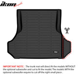 2011-2023 Dodge Charger & Chrysler 300 3D Trunk Mat Cargo Liner TPE
