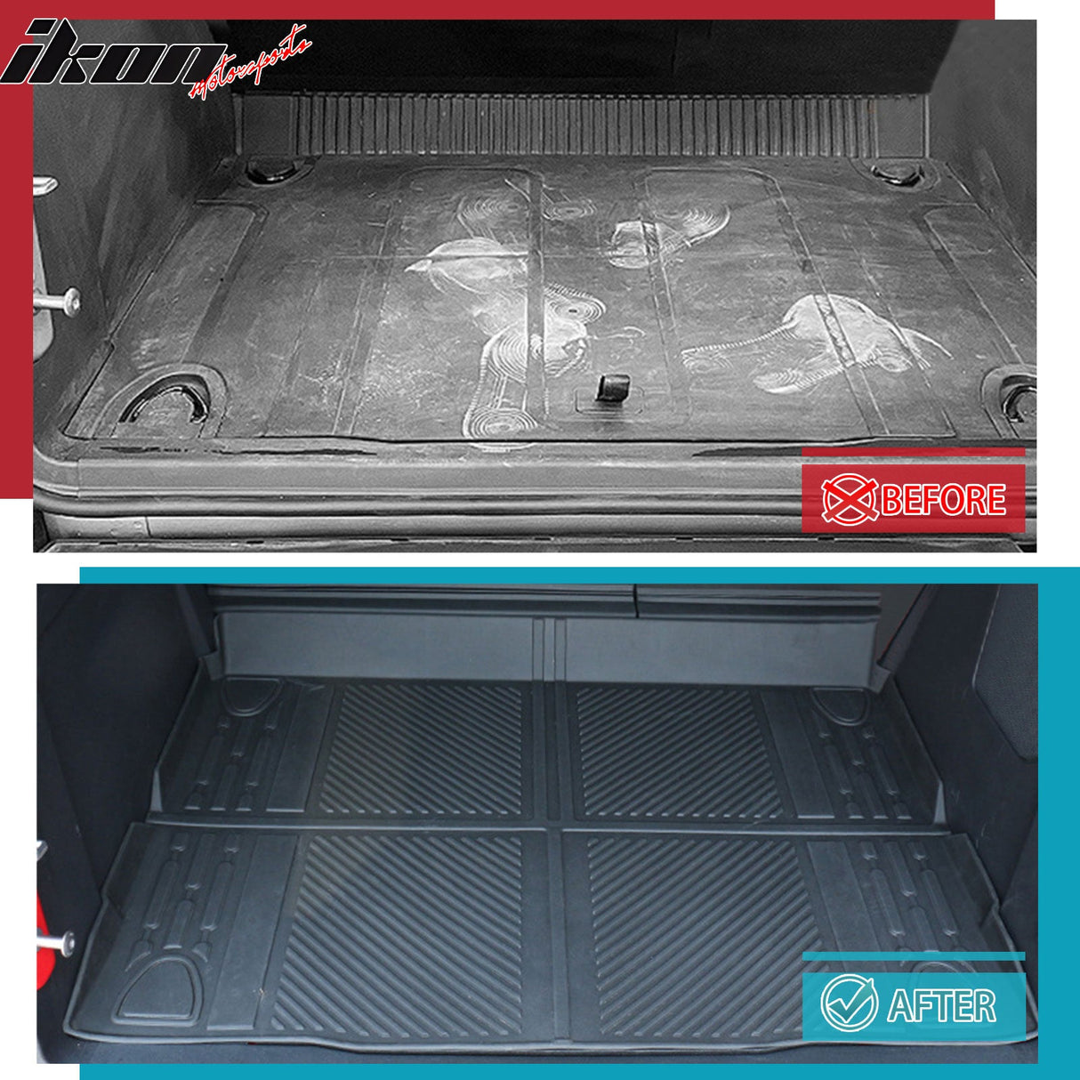 2021-2025 Ford Bronco All Weather Trunk Mat Cargo Liner Black TPE