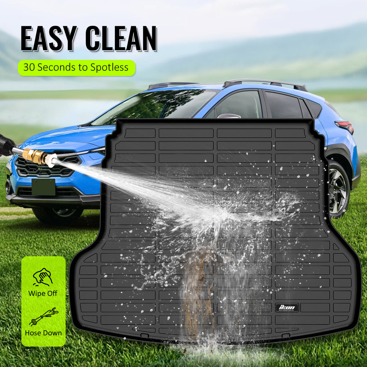 2019-2024 Kia Forte All Weather Rear Cargo Liner Trunk Tray Mats TPE